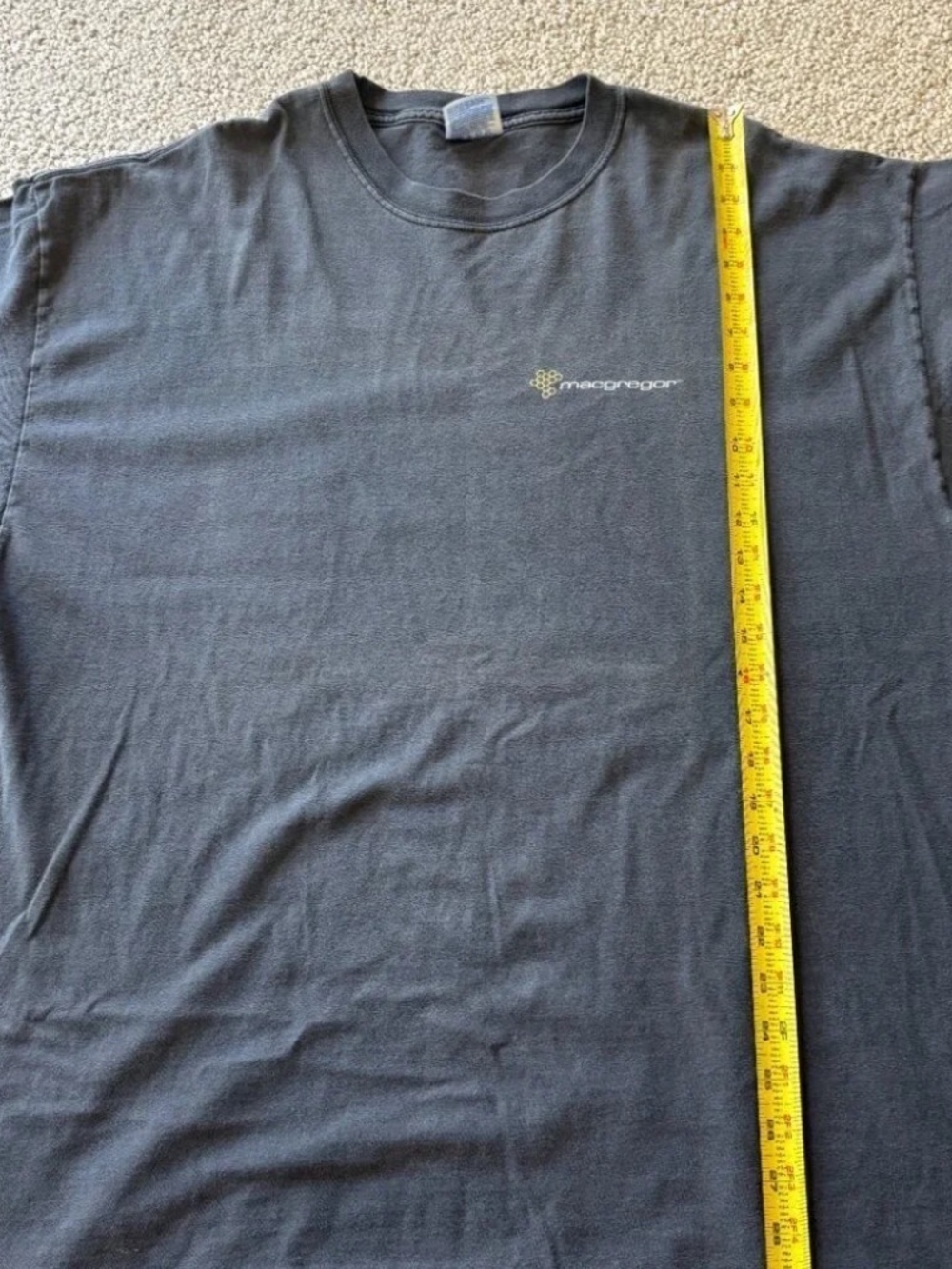 Vintage MacGregor Tech Tee XXL Single Stitch Hanes Beefy Faded Oversized Shirt - Picture 9 of 9